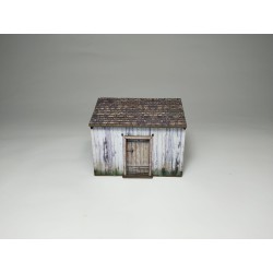 Caseta de Madera Rural Prepintada | Escenografía para Wargames 28mm 3