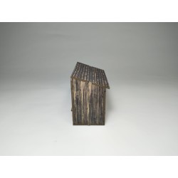Caseta de Madera Oscura Prepintada | Escenografía Wargames 28mm