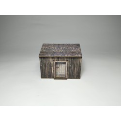 Caseta de Madera Oscura Prepintada | Escenografía Wargames 28mm