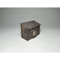Caseta de Madera Oscura Prepintada | Escenografía Wargames 28mm