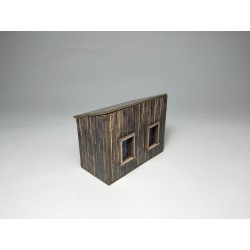 Caseta de Madera Oscura Prepintada | Escenografía Wargames 28mm