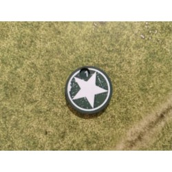 (5 Unidades) Marcador de Pines Giratorio Bolt Action | Dial de Supresión numerados del 1-10| Ejército Americano (US Army) WWII