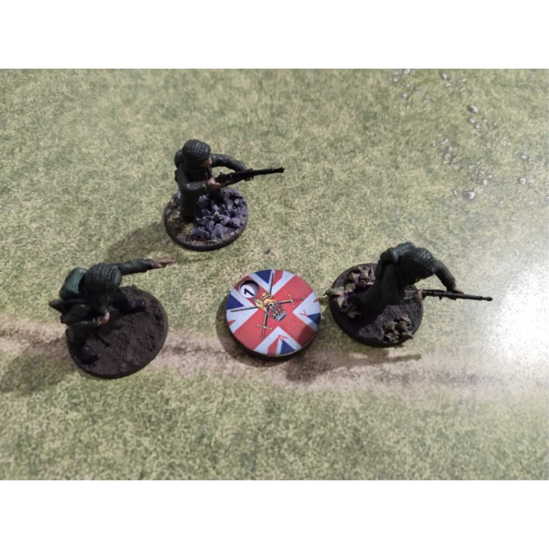 (5 unidades) Marcador de Pines Giratorio Bolt Action | Dial de Supresión numerado del 1-10 | Ejército Británico WWII