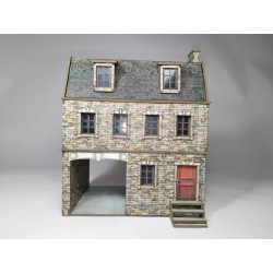 Edificio europeo con pasaje