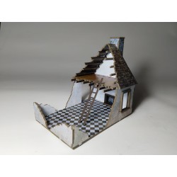 edificio derruido con chimenea