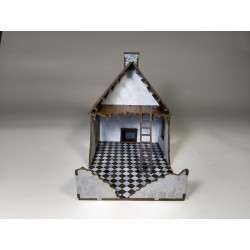 edificio derruido con chimenea